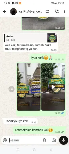 Testimonial Papan Bunga Pernikahan pettarani