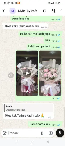Testimonial Buket Bunga pettarani