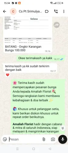 Testimonial Papan Bunga pettarani