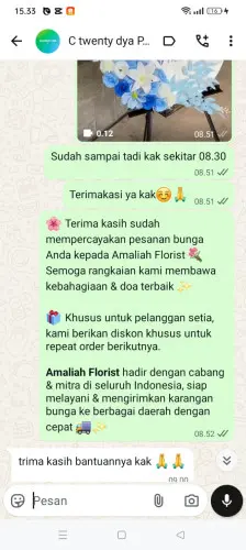 Testimonial Standing Flower pettarani