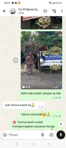 Testimonial Papan Bunga pettarani