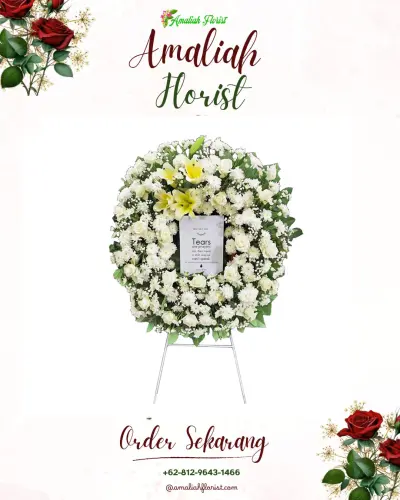 Krans Bunga Duka Cita pettarani